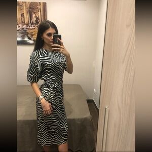 Mango Animal Printed Dress